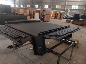 Toldo de Acero al Manganeso Negro Impermeable para Camioneta NP300, Accesorio de <span class=keywords><strong>Camping</strong></span> para F150 <span class=keywords><strong>Dodge</strong></span> Ram 1500, Caja de Herramientas Superior de 5.7 pies - Product Image 6