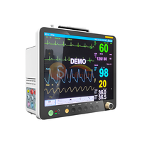 Monitor Pasien Veteriner Multi-parameter Kelas II Ramah Lingkungan dan Ringan, ECG HR PR TEMP RESP SPO2 NIBP, Baterai Internal untuk