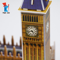 Vente chaude Jouets Éducatifs Pour Enfants DIY Assembler Big Ben Papier Modèle Monde Célèbre Bâtiment 3D Puzzle