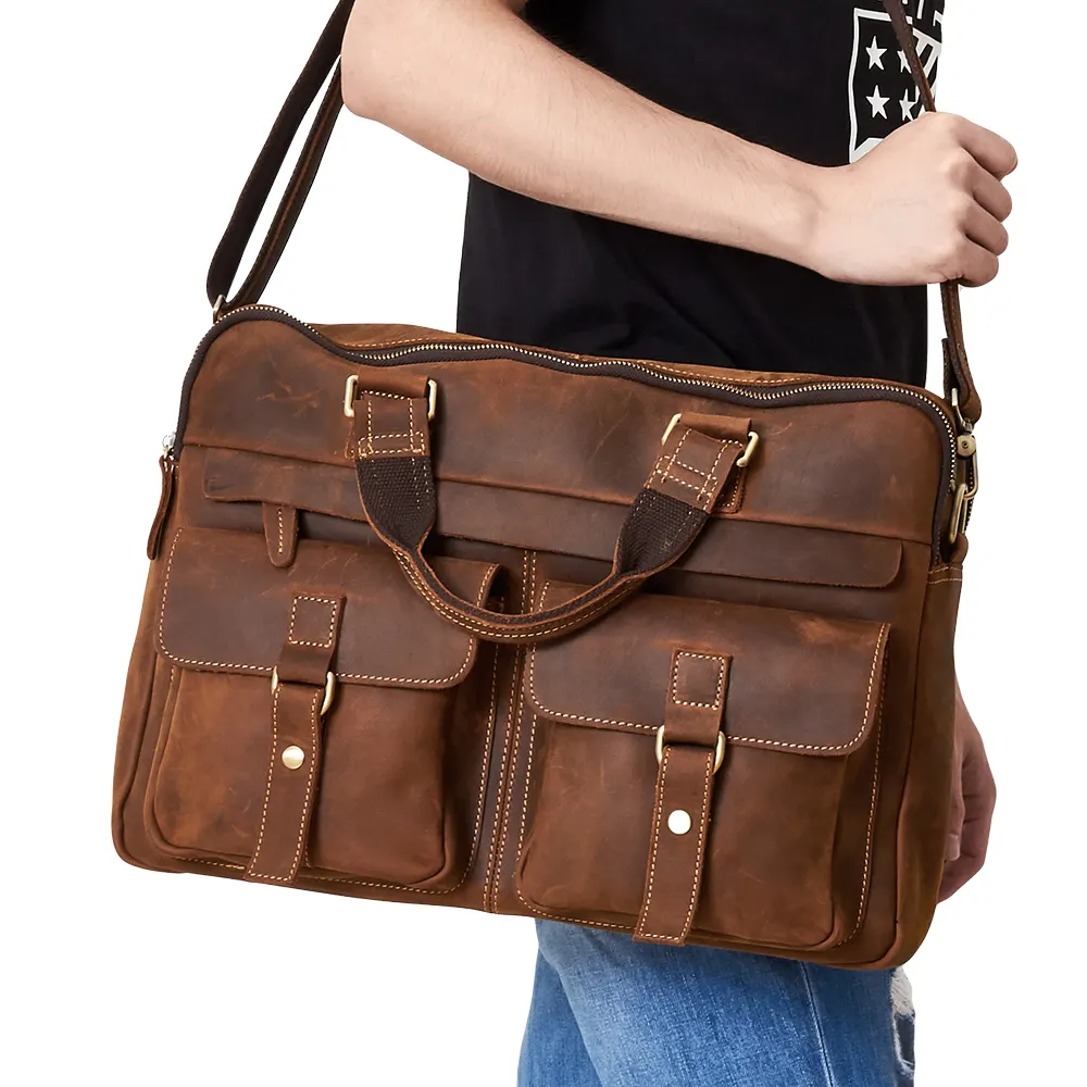 DUJIANG дешевые сумки для ноутбука кожаные сумки для ноутбука 17 дюймов натуральная кожа сумка для ноутбука для мужчин