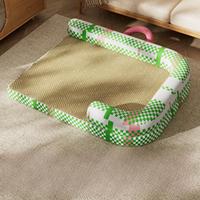 Nouveau Tapis Rafraîchissant d'Été PKY pour Chat, Respirant, Protection du Cou, Tapis de Lit pour Chat Amovible et Lavable pour Intérieur