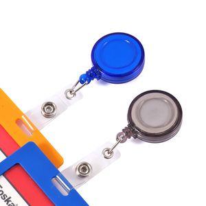 Porta Badge Retrattile Foska in Plastica ABS Resistente, Colori Assortiti, con Cinturino <span class=keywords><strong>a</strong></span> <span class=keywords><strong>Scatto</strong></span> per Fissare il Porta Nome - Product Image 5