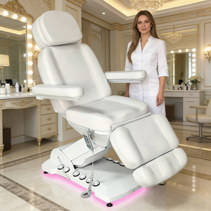 <span class=keywords><strong>Table</strong></span> <span class=keywords><strong>de</strong></span> <span class=keywords><strong>massage</strong></span> <span class=keywords><strong>électrique</strong></span> <span class=keywords><strong>de</strong></span> luxe à 3/4 moteurs pour salon <span class=keywords><strong>de</strong></span> beauté et spa, avec lumière d'ambiance et commande au pied - Product Image 1