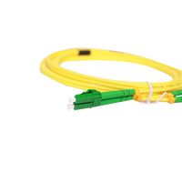 Câble de brassage fibre optique compatible 5G LC/APC-LC/APC SM Simplex OS2 9/125um jaune 2.0mm LSZH, vente en gros usine