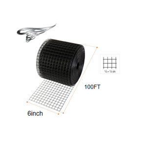 Rouleau de maille pour oiseaux de panneau solaire de 6 pouces et 100 pieds-Barrière robuste en PVC pour créatures et pigeons avec œillet renforcé pour la protection solaire sur le toit - Product Image 1