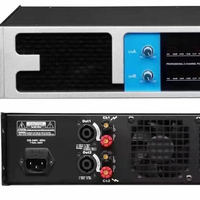 Amplificateur de puissance numérique 4 canaux CA6400 7000W de pointe pour scène et karaoké, 4x850 Watt RMS 20-20KHz pour caisson de basses et haut-parleur 2 voies 3200W