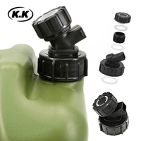Kawagebo Kamp (KK) Conteneurs de stockage d'eau en HDPE sans BPA de 4 gallons, bidon d'eau avec robinet pour le camping en plein air, les pique-niques