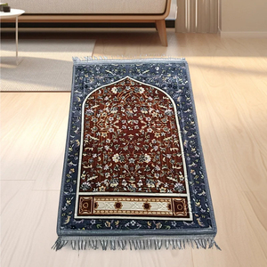 Alfombra de oración Sejadah cómoda hecha a mano de alta calidad, alfombra de oración musulmana de Ramadán de fábrica Original lavable para uso doméstico - Product Image 3