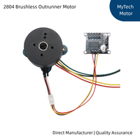 Kit moteur CC brushless outrunner à arbre creux 2804 avec encodeur magnétique AS5600 et carte de commande SimpleFOCmini pour drones à nacelle
