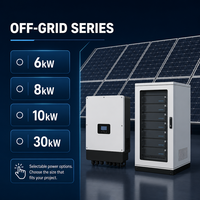 Sistem Energi Surya Off-Grid 6-30kW dengan Pengontrol MPPT Inverter Baterai 48V untuk Rumah dan Daya Terpencil
