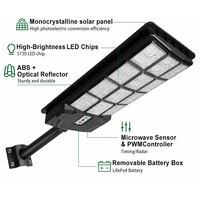 Panneau solaire monocristallin LED ABS 5730 à prix raisonnable, lampe solaire de haute qualité pour jardin, rue, terrasse