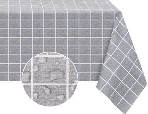 Waterproof Plastic Table Cloth Oilproof Clean Table Covers Grey Rectangle <strong>Tablecloth</strong> Wedding - Product Image 1