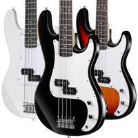 Guitare Basse Électrique MS-4F à 4 Cordes, Corps en Tilleul, Manche en Érable, Touche en Palissandre, Micros Passifs - Prix de Gros