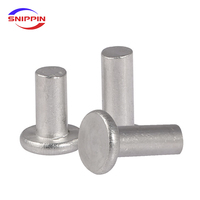 Rivets en acier inoxydable rivet à percussion solide à tête plate rivet à percussion solide à tête ronde GB109