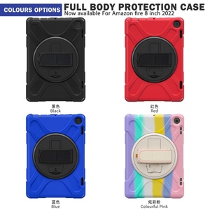 2022 Kid-proof Kindle Fire HD <span class=keywords><strong>8</strong></span> Android trường hợp máy tính bảng <span class=keywords><strong>8</strong></span>-inch trường hợp máy tính bảng Rugged chống sốc <span class=keywords><strong>Silicon</strong></span> PC bảo vệ vỏ lưng - Product Image 4