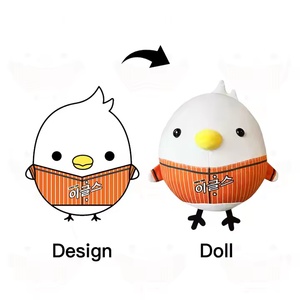 Customizable Plush Toys Cute Pillow PP Cotton Plush <b>Doll</b> Bedside Pillow Pad Custom logo Packaging Label Hanging Tag - Product Image 6
