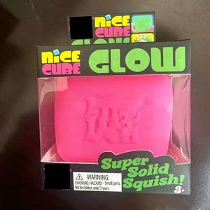 Newly Nice <b>Cube</b> Squishy Fluorescent <b>Glowing</b> Nice Ice <b>Cube</b> Needo Squishy Toys Need Ohhs Stress <b>Cube</b> Decompression Squeeze Toy - Product Image 3