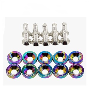 M6 CNC Billet Aluminio Guardabarros Parachoques Arandela Perno Engine Bay Dress up Kit Aceptar Personalizar - Product Image 5