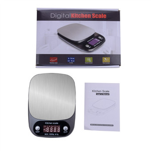 패션 디자인 스테인레스 스틸 10kg/1g 디지털 주방 규모 - Product Image 2