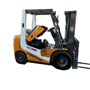 <b>Second</b>-<b>hand</b> Japanese Original TCM 2.5 Ton Diesel Forklift TCM 25 Side Shift 2.5 Ton Original Japan Isuzu Engine Forklift - Product Image 1
