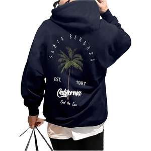 Sweat-shirt à capuche surdimensionné en coton pour homme, à épaules tombantes, manches longues, respirant, imprimé graphique - Product Image 3