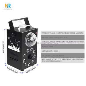 Hot bán 700 wát <span class=keywords><strong>LED</strong></span> sương mù & hiệu ứng đầy màu sắc khói máy cho KTV bên - Product Image 4