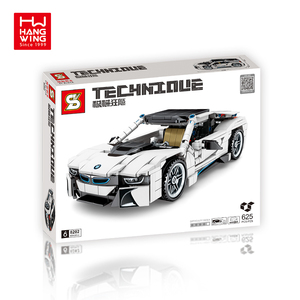 HW Đồ Chơi 625 Viên Gạch Kỹ Thuật Cơ Khí Hung Hăng Sang Trọng Coupe I8 Khối Lắp Ráp Mô Hình Xe Hơi Bộ Khối Cho Trẻ Em - Product Image 6