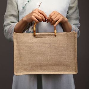 Wholesale Natural Linen Wedding Sacks Gunny Packaging 50kg Gift Shopping Canvas Onion <strong>Old</strong> Tote Black Beach Used Burlap <strong>Jute</strong> <strong>Bags</strong> - Product Image 4