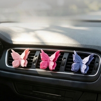 Diffuseur de parfum papillon en plâtre pour grille d'aération de voiture, ornement décoratif personnalisé avec logo, cadeau pour femme, vente en gros