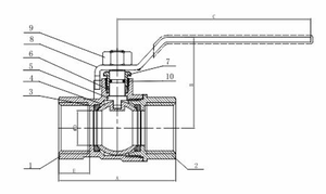 Economic Compact Design Lead-Free Brass Female Threaded <strong>Ball</strong> <strong>Valve</strong> Manual Power For Water Media Customizable OEM Support - Product Image 3