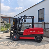 Chariot élévateur électrique pour manutention de marchandises 3,5 tonnes 5 tonnes 72V, mât triplex, hauteur de levage 6m, pour entrepôts et quais