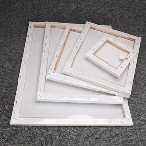 Pan Wenbo personalizado 100% algodón estirado blanco lienzo en blanco <span class=keywords><strong>para</strong></span> <span class=keywords><strong>pintar</strong></span> acrílico verter pintura al óleo arte medios lienzo - Product Image 5