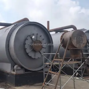 Fully Continuous Waste Tyre Pyrolysis To Fuel Oil Plant With Automatic Tyre Shredder Machine