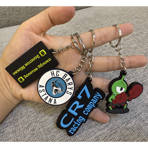 OEM ODM Low MOQ Multi Shape <b>Cartoon</b> Sport Food Animal Key <b>Rings</b> 3D Embossed Soft Rubber Key Chain Pendants Custom PVC Keychains - Product Image 5