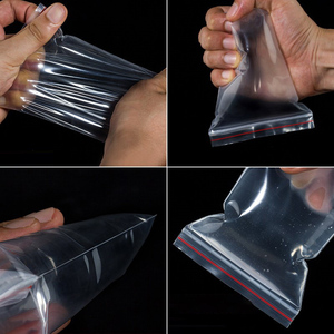 Sacs d'emballage en plastique LDPE transparents de 0,09 mm avec fermeture éclair, personnalisables, pour aliments et snacks, vente en gros - Product Image 3