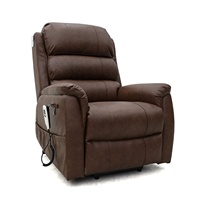 Geeksofa Chaise inclinable électrique moderne à double moteur pour personnes âgées et handicapées Cadre en bois