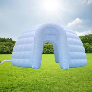 خيمة نادي ليلي قابلة للنفخ محمولة من البلاستيك الأسود PVC للفعاليات التجارية والحفلات في الفناء الخلفي مع إضاءة LED للديسكو - Product Image 3