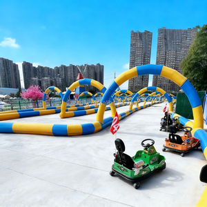 Pista de Carreras Inflable Comercial, Pared de Valla Personalizable de Fábrica, Pista Inflable para Go Karts de Derrape para Eventos Deportivos a Gran Escala - Product Image 3