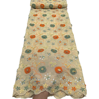 Tissu en dentelle suisse brodée de luxe NI.AI du Nigeria, dentelle africaine en coton avec pierres et diamants pour les fêtes