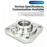 Mecanizado CNC de Bridas Cuadradas Personalizadas, Piezas No Estándar de Acero Inoxidable y Acero al Carbono, Mecanizado Personalizado OEM