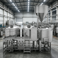 Matériel de brassage commercial de bière 3000L 4000L 5000L, équipement de fermentation d'alcool, cuve sous pression 380V 50Hz pour brasserie