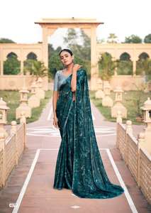 Estilo tradicional Soft Barraso Silk Saree Atractivo Prizm Print para mujer Party Casual Wear Disponible en cantidad a granel - Product Image 3