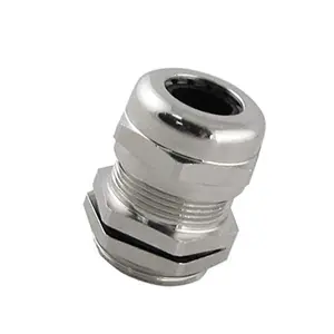 PG7-PG63 M8-M100 thread Cable Clamping Joint Nickel Brass metal cable glands with silicone rubber and O- ring seal