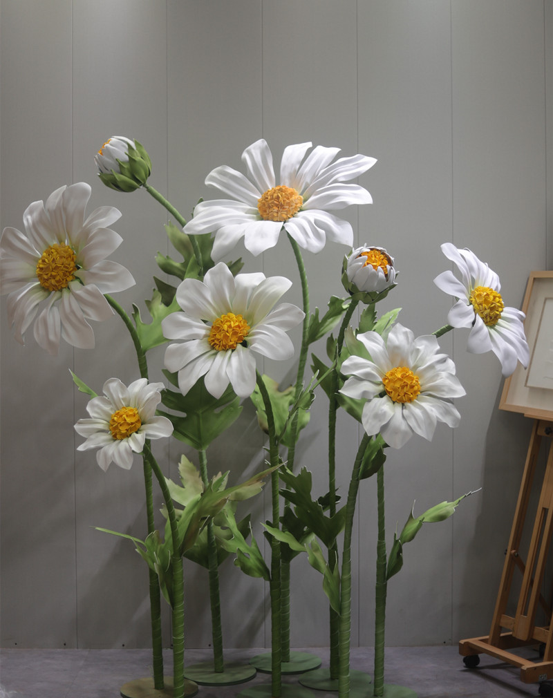 artificial organza flower decorations