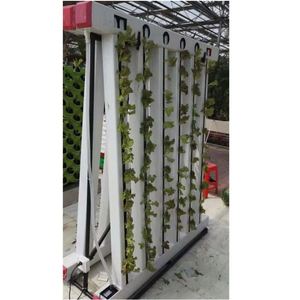 Torre de Cultivo Hidropónico, Sistema de Cultivo Vertical con Bomba, PVC de Grado Alimenticio Ecológico, Blanco, de Una o Dos Caras, Cultivo Hidropónico Completo - Product Image 2