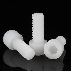 Vis à tête hexagonale en nylon plastique PA66 de haute qualité DIN912 en blanc et noir pour l'électronique et l'automobile avec finition brute - Product Image 5