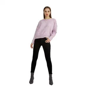 KD Custom Sweater Manufacturer Women's Front and Back Open Two Ways Long Sleeve Bow Knot Women's Sweater