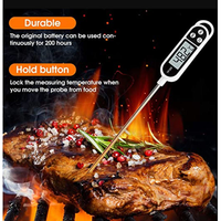 Termometer Daging Digital TP300 Nirkabel untuk Dapur, Memasak, Makanan, BBQ, Daging, Susu, Air, Termometer Makanan Logam Tahan Lama Tahan Air
