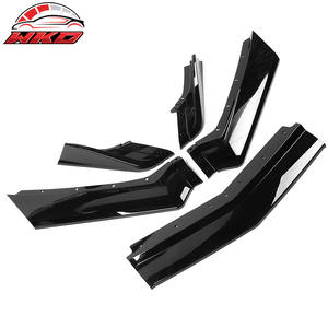 Lèvre de pare-chocs avant pour Chevrolet Corvette C8 2020-2025 Spoiler style 5VM 5 pièces ABS Noir brillant Diffuseur Garde-boue - Product Image 6
