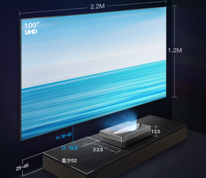 Téléviseur laser SUYUN U527 2700 lumens, 4K UHD, rapport de projection 0,21, Dolby Vision 3D, <span class=keywords><strong>home</strong></span> cinéma, écran Fresnel 100 pouces - Product Image 4